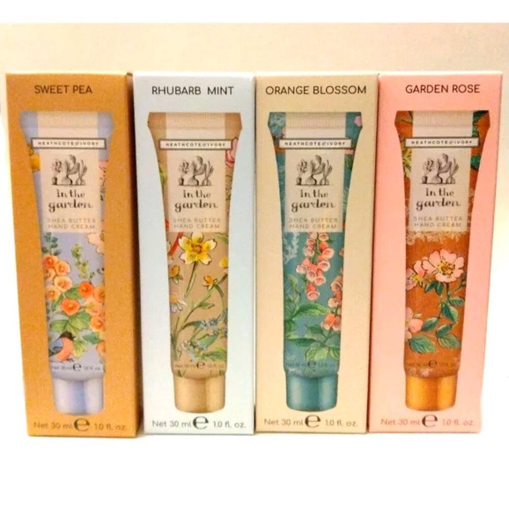 4pc Heathcote & Ivory In The Garden Assorted Hand Cream Set, Women's Gift